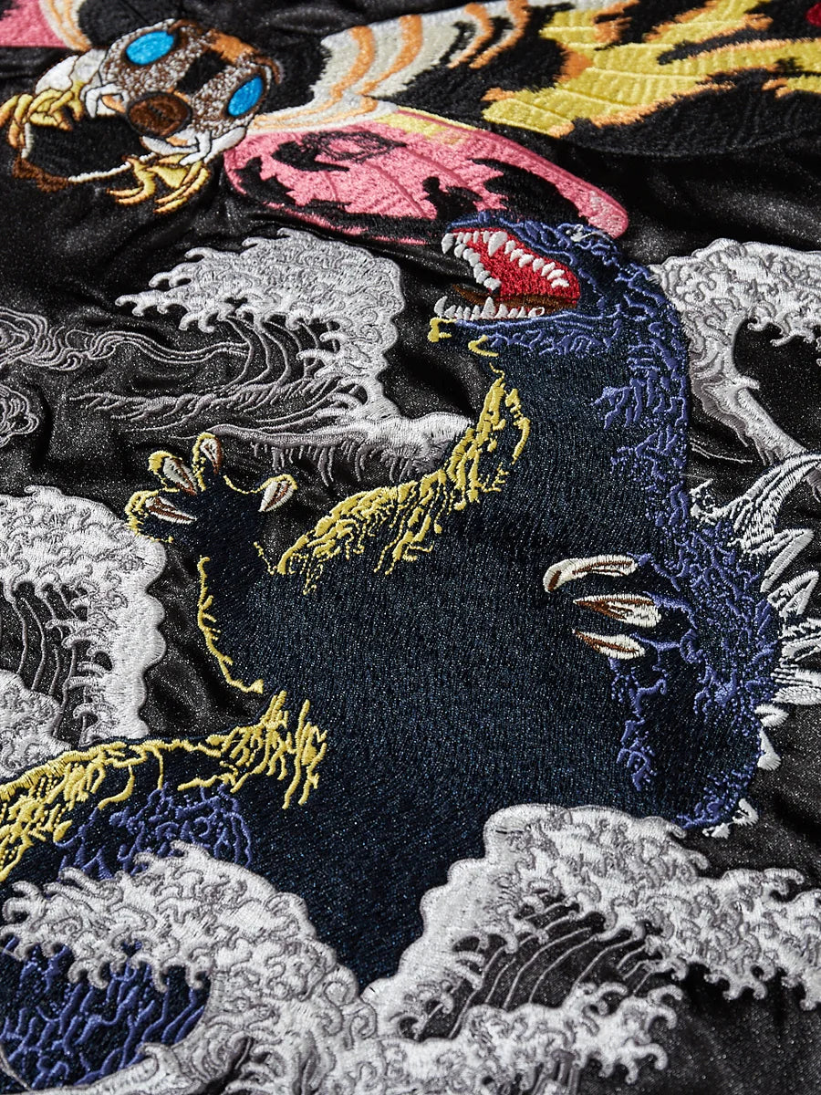 Embroidery - Sukajan Jacket "Hornet and Godzilla"